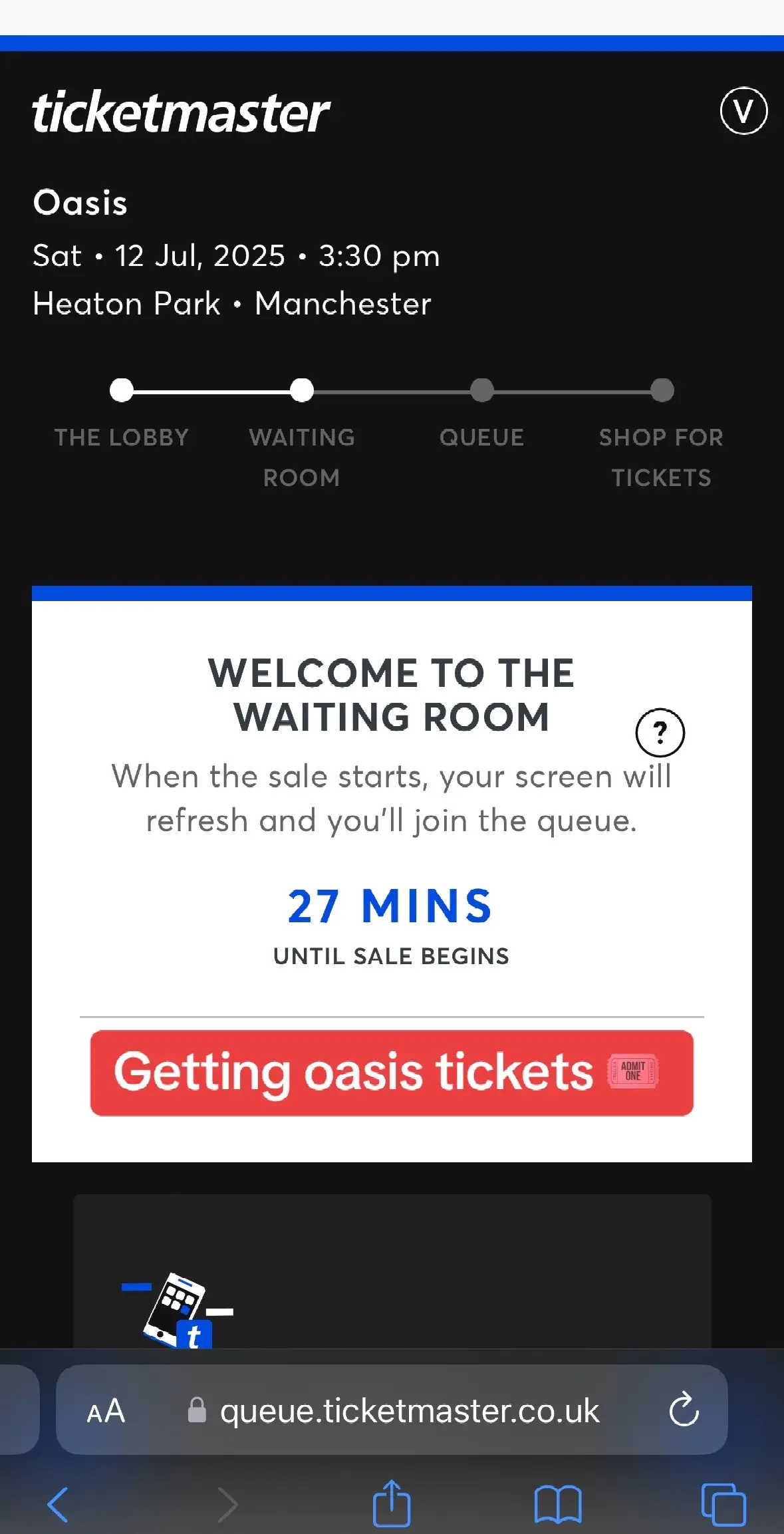 Good Luck to everyone getting Oasis tickets 🎟️  #oasis #oasisband #oasis2025 #oasistickets #tour #heatonpark #ticketmaster #concert 