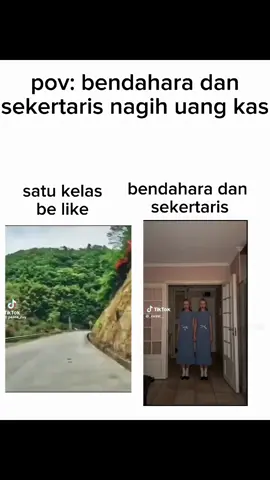 pov: bendahara dan sekertaris nagih uang kas🗿