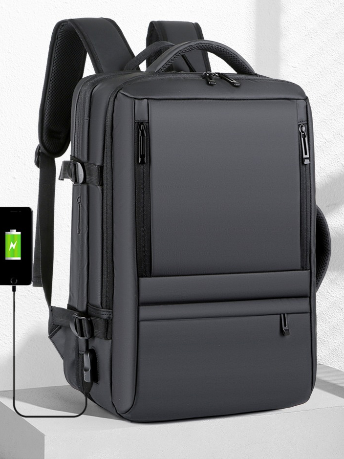Men’s Business Waterproof Multi-Function Backpack USB Charging 17 “Laptop Bag