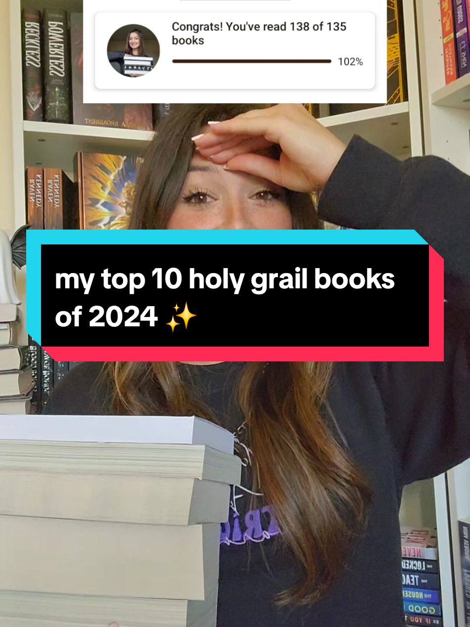 My top 10 holy grail books of 2024 📚✨️🎀 #BookTok #fyp #foryoupage #books #bookrecs 