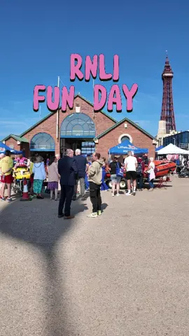 @rnli FUNDAY! happening in blackpool at the rnli boatstation now until 5pm singers, magicians, games, ice cream, food & drink, stalls and more get down and have some fun  #rnli #funday #singers #magicians #food #FamilyFun #beach #jetskis #fyp #foryour #fun #fundraise #happy