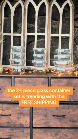 The 24 piece @Joyjolt glass container set for the win! #food #storage #containers