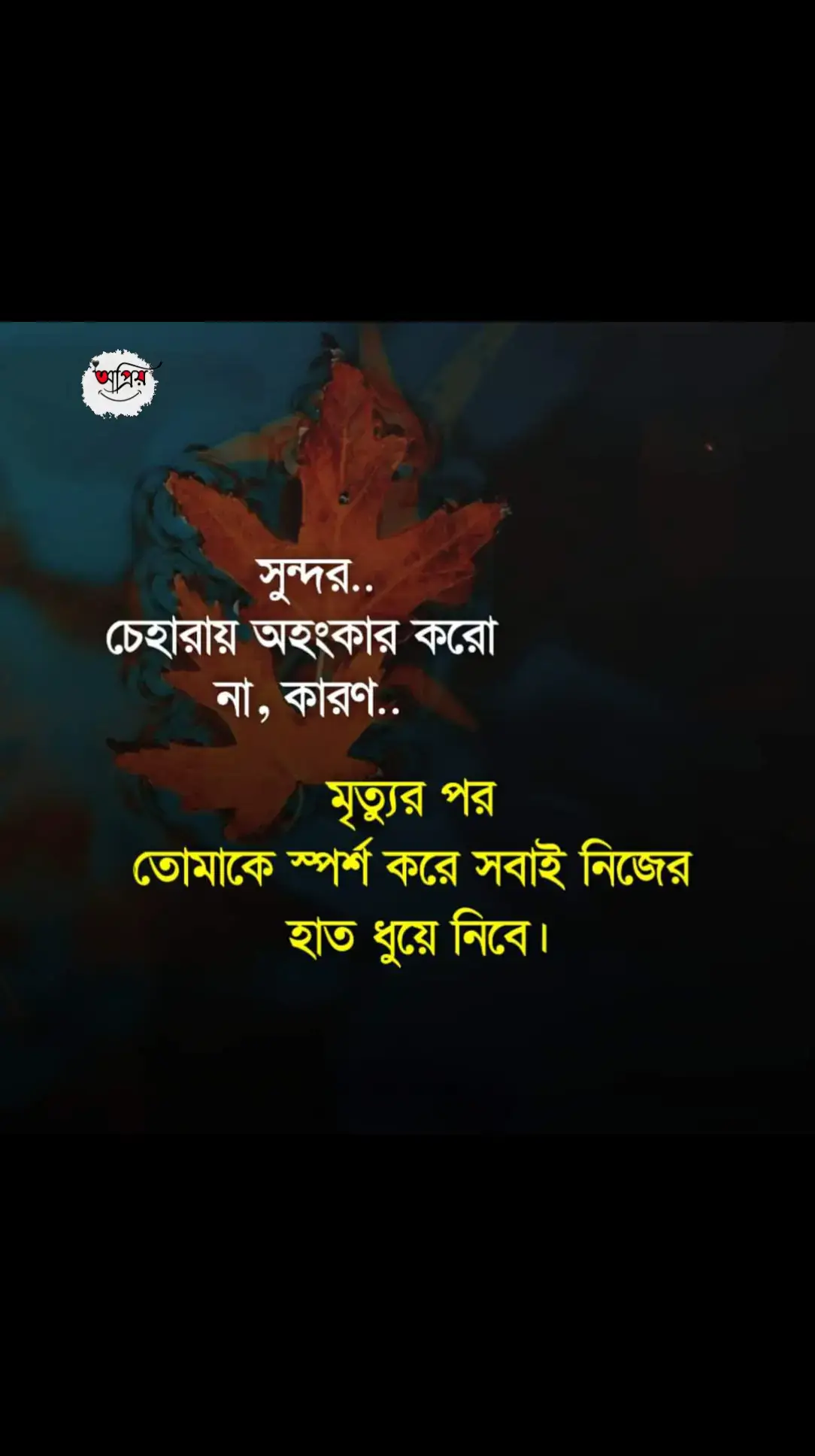 সুন্দর চেহারায় অহংকার করো না কারণ,  মৃত্যুর পর তোমাকে স্পর্শ করে সবাই নিজের হাত ধুয়ে নিবে 🥹 #fyp #foryou #foryoupage #sad #sadvideo #sadstory #viral #status #bdtiktokofficial #support #opriyostory 