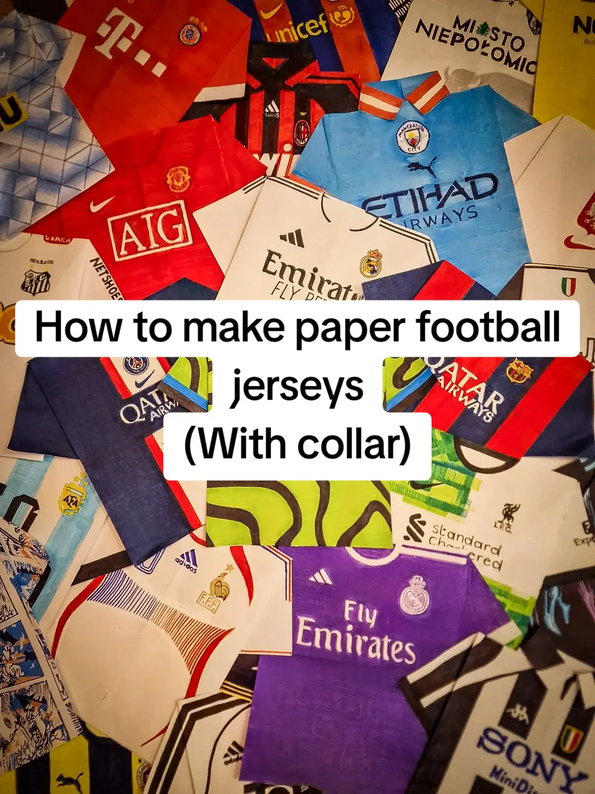 How to make a paper football jersey #football #footballkits #footballshirt #footballteam #art  #tutorial #fyp  #xyzbca  #fypage  #drawing  #fyyyyyyyyyyyyyyyy 