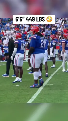 Florida DL Desmond Watson is massive 🤯 (via @Yahoo Sports) #cfb #football #florida 