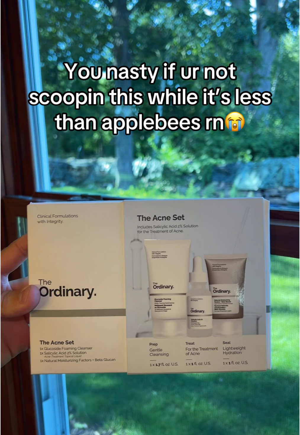 Take advantage of it, the acne set by the ordinary#foryoupage #skincareroutine #SkinCare101 