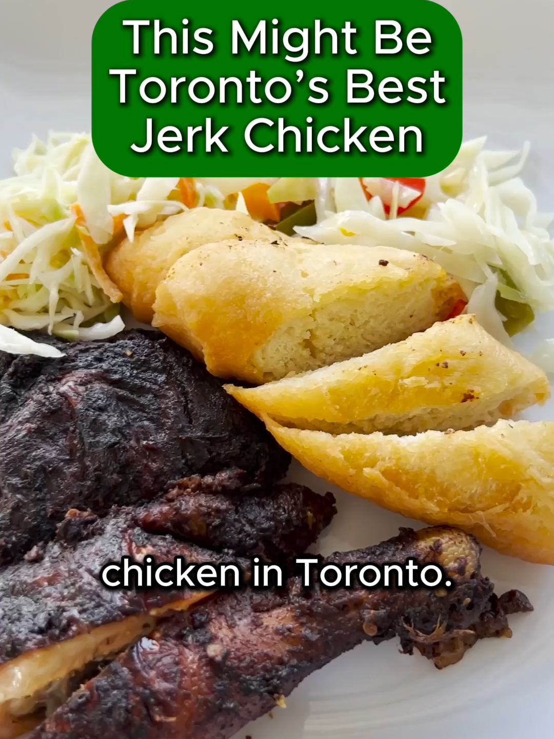 This might be the BEST jerk chicken in Toronto!🤤🇯🇲 #jamaicanfood #jerkchicken #caribbeanfood #torontofoodie#torontofood - A YAH SO NICE - 1671 Keele Street