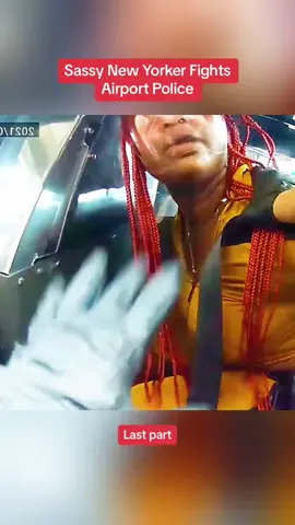 Sassy New Yorker Fights Airport Police #cops #police #viral #crimestories #crime 