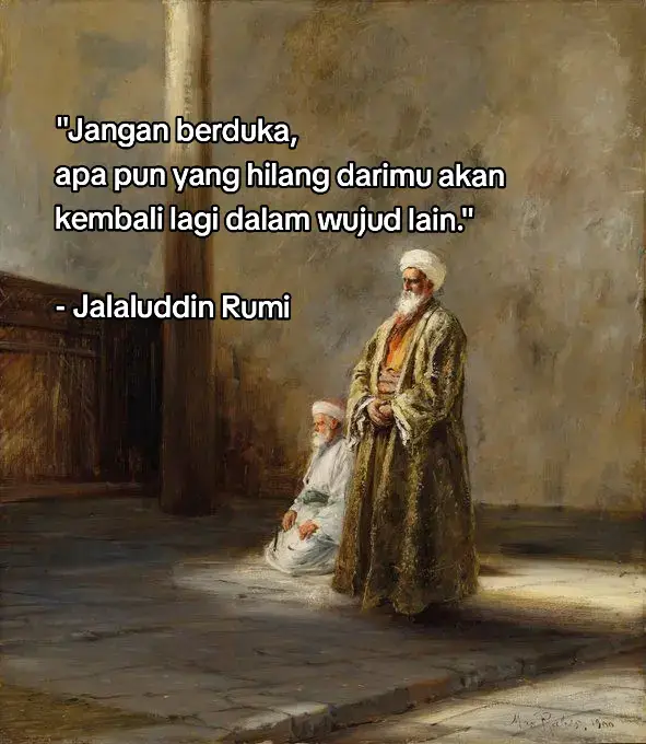 jangan pernah merasa sendirian #4u #syair #quotes #jalaludinrumi #selfreminder #fyp 