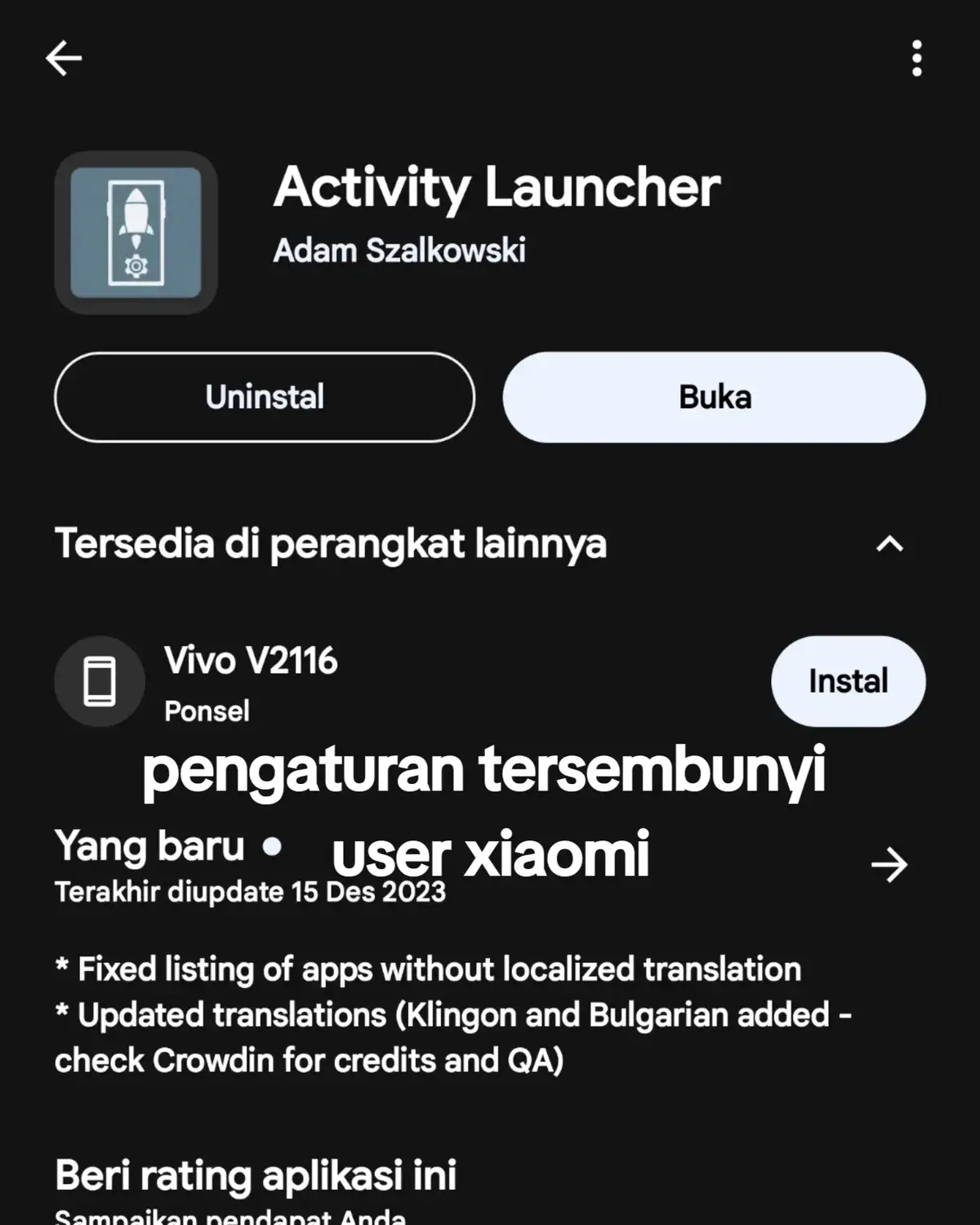 #activitylauncher #pengaturantersembunyi #pocom5 #configuracionparaxiaomi #hyperos #xiaomi #redmi #poco ##tipsandtricks #fyp 