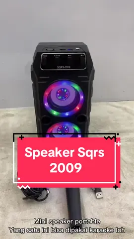 Reaaady jugaa yaa say Speaker Portable Sqrs-2009 MAX🥳 👉 SPEAKER BLUETOOTH KARAOKE _Gadget best partner_ Packing Dus *Fitur Produk* 