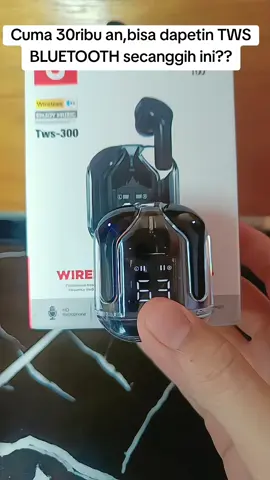 TWS BLUETOOTH 5.3 dari @gadgetglow_1 ini cuma 30rban tapi suaranya udh stereo banget,trs ada LCD buat lihat persentase batrainya,ada 6 pilihan warna gemess #fyf #tws #twsbluetooth 