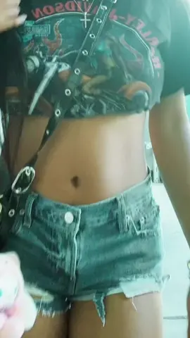 top: harley davidson shorts: urban outfitters boots & bag: aliexpress