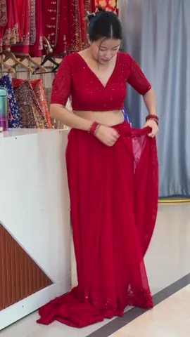 The feminine urge to wear a monochrome red sari for your wedding♥️ Location:Damak,Jhapa Contact no:9807925281 #monochromebride#monochromesare#monochrome#manrosecreation456 #Damak #boutique #customersmostloved #customerservice #fyp #bridal#red#brides #goviral #sareelove #Redsaree #bridalsaree #handembroidery #worlwide 