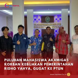TOPIKBERITA.CO – Sedikitnya 14 orang siswa PEM Akamigas kembali mengadu nasib melalui Pengadilan Tata Usaha Negara (PTUN) Palembang untuk meminta pihak Pemerintah Kota Prabumulih yang saat itu dipimpin Ridho Yahya segera mengganti rugi beasiswa. Minggu, 1 September 2024. Hal tersebut dibenarkan kuasa hukum 14 orang mahasiswa, Arianto Umar, SH kepada media ini. Menurutnya, pihak Pemerintah Kota Prabumulih harus mengembalikan uang semester 1,2,3,4 dan 5 dengan total Rp.1,4 miliar.  “Kami berharap Pemkot Prabumulih mengembalikan biaya beasiswa tersebut, karena akibat beasiswa tidak diberikan sepenuhnya ada korban, salah satu siswa ada yang dirumahkan karena tidak bisa melanjutkan” jelas Umar. Diketahui, gugatan ke PTUN sudah masuk ketahap pembuktian dan telah berjalan sidang ke-8. Kuasa Hukum menilai tindakan pemerintah adalah Perbuatan Melawan Hukum (PMH). “Saat itu di kepemimpinan Ridho Yahya, tapi kita tetap gugat Walikota Prabumulih, saat ini kan PJ Walikota” lanjutnya. Untuk informasi, Pemerintah Kota Prabumulih sempat bekerjasama dengan PEM Akamigas, dan mengirimkan mahasiswa dengan biaya 100 persen oleh pemerintah untuk gelombang pertama angkatan 2016-2020. Nah, untuk angkatan kedua periode tahun 2020-2024 pihak pemerintah hanya membiayai mahasiswa tersebut sebesar 25 persen dari biaya kuliah di PEM Akamigas. Akibat kebijakan Pemerintah Kota Prabumulih di kepemimpinan Ridho Yahya pada waktu itu, banyak mahasiswa dirumahkan atau tidak bisa kuliah karena tidak sepenuh beasiswa dibiayai oleh Pemerintah. Sebelumnya puluhan orang tua siswa sempat beberapa kali menggelar aksi demo di Kantor Pemkot Prabumulih dan kantor DPRD Kota Prabumulih menuntut keadilan.          