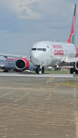 Kenya Airways 737s lining up for takeoff 🤩. Subscribe to my youtube channel @Planes KE for more Kenyan aviation content.  #aviation #planespotting #boeing #737 #kenyaairways #jkia #avgeek #planes #planesKE #aviationlovers #takeoff #fyp #kenyantiktok🇰🇪 