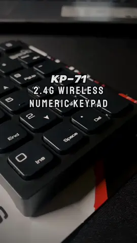 คีย์บอร์ดตัวเลขไร้สาย KP-71 Wireless numeric keypad #GEAMING #สินค้าคุณภาพ #signothailand 