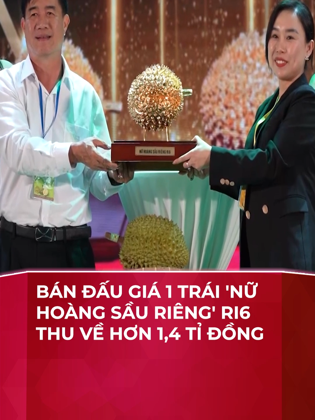 Bán đấu giá 1 trái 'nữ hoàng sầu riêng' Ri6, thu về hơn 1,4 tỉ đồng #tiktoknews #tiktoktuoitre