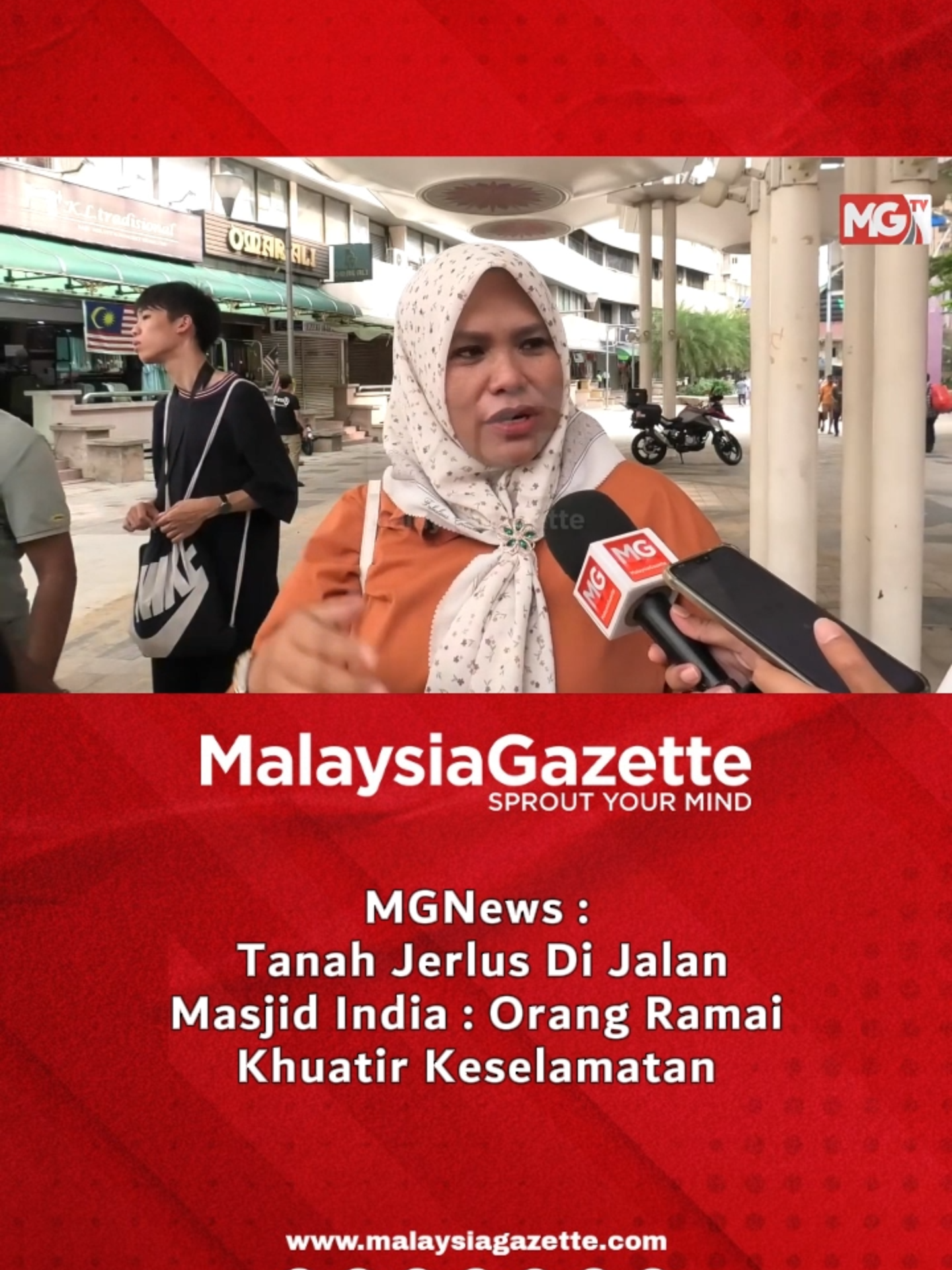 MGNews : Tanah Jerlus Di Jalan Masjid India : Orang Ramai Khuatir Keselamatan Orang ramai yang ditemui mengakui jika langkah lebih teliti diambil kejadian yang sama berkemungkinan berulang. #malaysiagazette #TanahJerlus #jalanmasjidindia