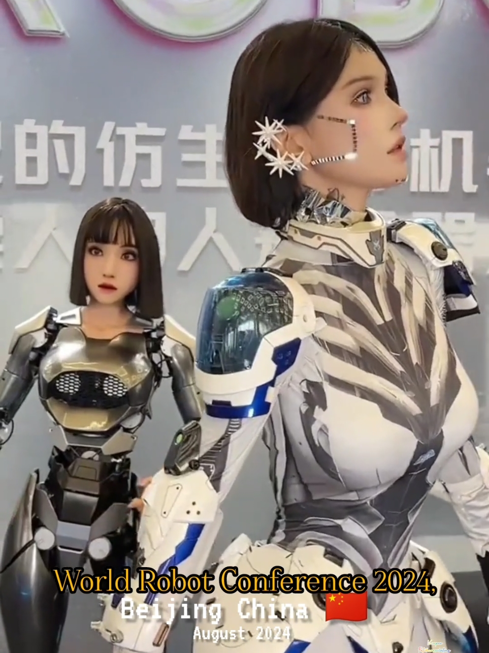 🤖 World Robot Conference 2024, Beijing China real human play as robotics งานแสดง​หุ่นยนต์โลก 2024 ณ.กรุงปักกิ่ง ประเทศจีน เบื้องหลัง​ของการแสดงเป็น​หุ่นยนต์สาวสวยซึ่งมาจากมนุษย์จริงๆ​ (อย่าเข้าใจผิด) #robot ​ #humanoide #FutureTech #WRC2024 #innovation  #inthecrowd #BeijingChina 