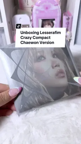 ~ Unboxing Lesserafim Crazy Compact Chaewon Version~ Literally so obsessed with this era!!!!  #lesserafim #lesserafimcrazy #lesserafimalbum #unboxingkpopalbum #unboxingalbum #kpoptiktok #kpopfyp #chaewon 