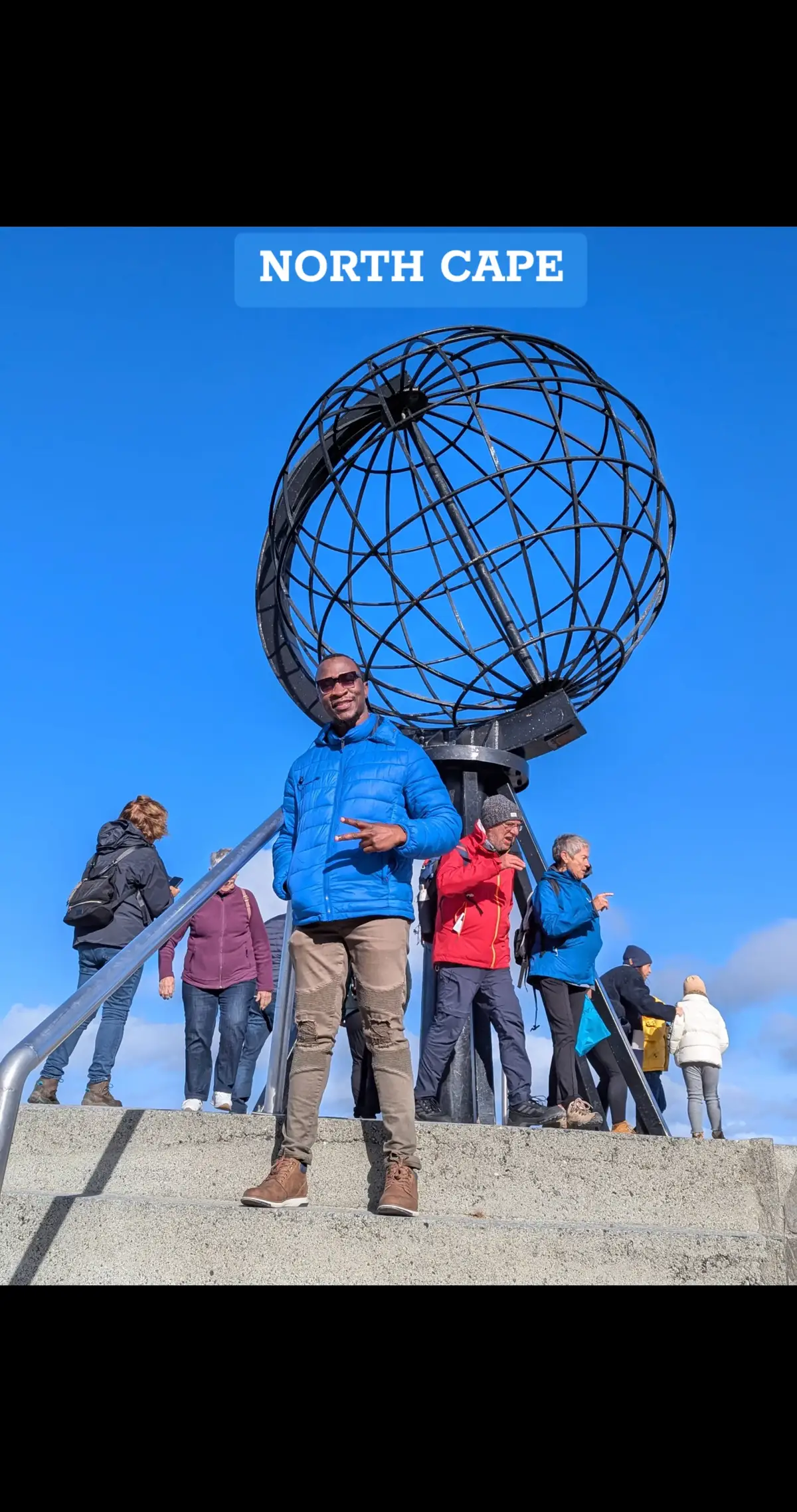 The North Cape is north most part of the earth reachable/accessable with a car, bike or foot. 71' at the North. Good to be here and raise our flag too. #fyppppppppppppppppppppppp #goviral #dubai🇦🇪 #diouslubega #fyp #foryou 