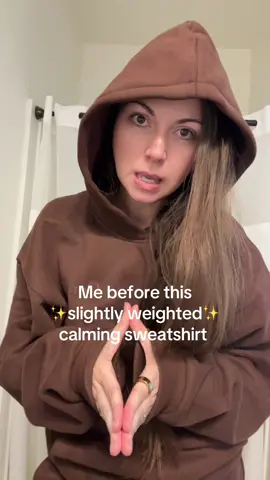 This sweatshirt should come with a warning tbh  #relaxed #StressRelief #weightedblanket #comfrt #calming #typeA #eldestdaughter #momtoks #millenialmom 