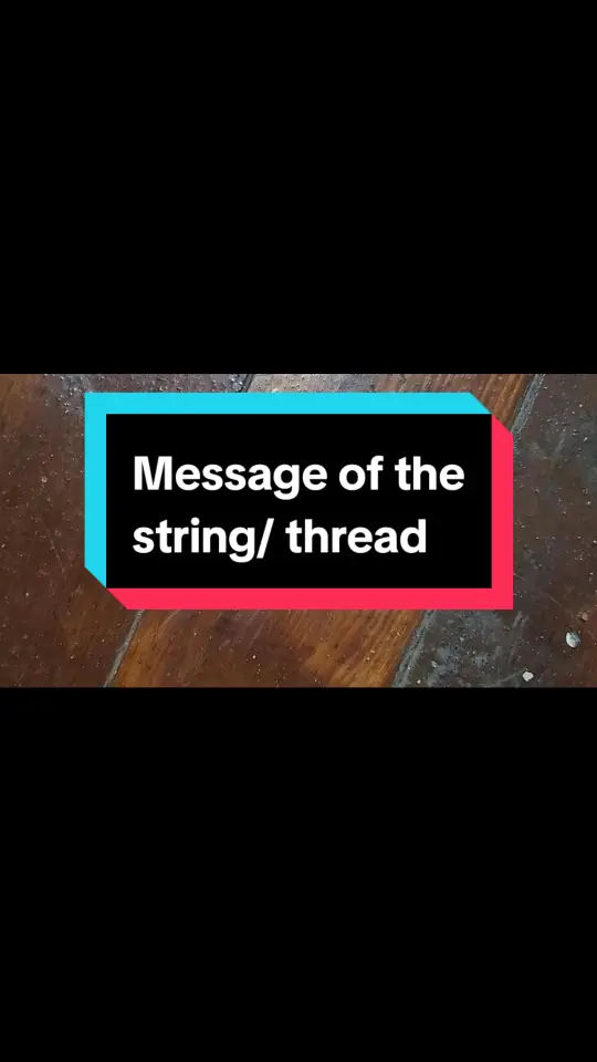 #string #thread #spiritualtiktok #liftingandgifting #awakened #messages #signs #symbols #lizeeloo2 