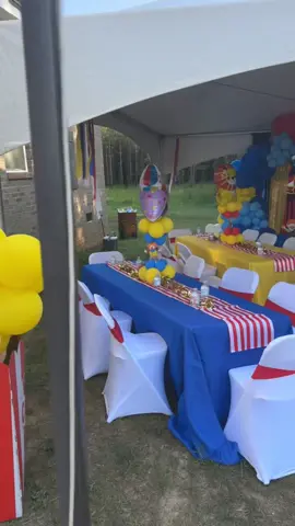 Kace and khi takes on 3 and 4 #kidsparty #carnivaltheme #birthdayparty #diycarnival #creator 