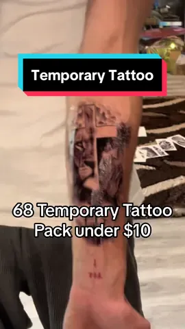 68 tattoos for $10 #fyp #tattoo #temporarytattoo #tatted #tattooideas #foryou #tiktokshop #finds #deals #ideas #tattoolover 
