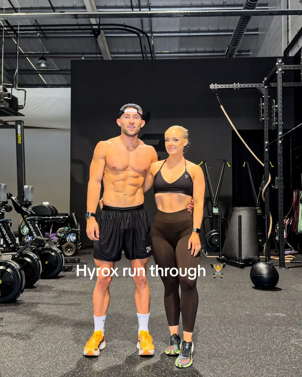 Hyrox simulation run through - After an off season focusing on primarily running and maintaining strength. The hard work is paying off, but there's work still to be done. 3 weeks out until @HYROX South Africa 🇿🇦 Coached and Judged by @emilywelsby__ 🫶 #hyrox #hyroxworld #fyp #Fitness #motivation 