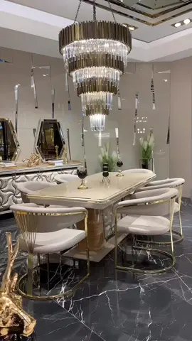 The Astor dining room collection is designed with sleek lines and meticulously crafted decor to make every gathering unforgettable.