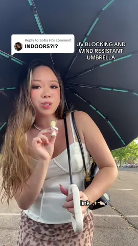 Replying to @Sofia H. Opened outside this time! I love this umbrella the hook function + the fact that it can withstand strong winds  is amazing. Plus I never have to struggle with trying to close my umbrella if I’m holding multiple bags and it’s raining or stormy and windy! ##umbrella##tiktokshopgadgets##tiktokshoptech##tiktokshopfinds