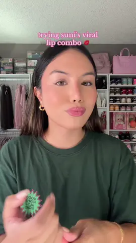 @suni i'll do anything to look like you 🥹💋 #lipcombo #beauty @Olehenriksen @Huda Beauty #losangeles 