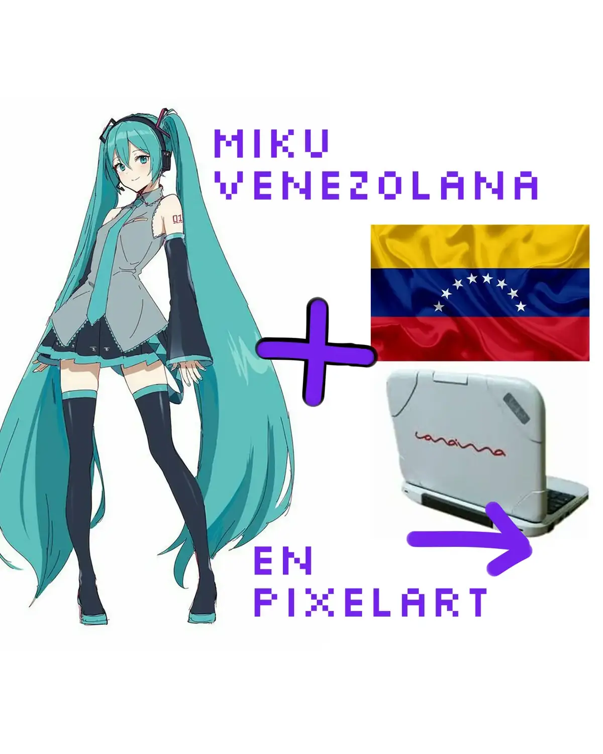 Aquí el dibujo que hice de Hatsune Miku Venezolana. Está atrapada en una canaima sin internet 😡  Cualquier parecido a la realidad es pura coincidencia (estuve medio mes sin internet ayuda, además de las fallas de luz) En fin, ya reiniciaste el router?  #venezuela🇻🇪 #hatsunemiku #miku #fanart #pixelart #digitaldrawing #mikuvenezolana #commissionsopen #brazilianmiku #himitsudayo #mikuhatsune #anime #vivavenezuela 