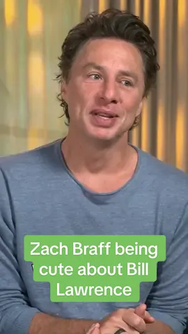 Zach Braff being cute about Bill Lawrence for a whole video 😍 🎬 Bad Monkey on @AppleTV 👤 Zach Braff #ZachBraff #BillLawrence #BadMonkey #Collider