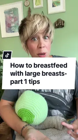 Breastfeeding when you have large breasts can be a challenge yor some. Heres the first part of some tips to try out. #breastfeeding #ibclc #midwife #lactationconsultant #baby #breastfeedingtips #breastfeedinghacks 