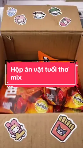 Hộp ăn vặt tuổi thơ mix #anvat #xuhuong 