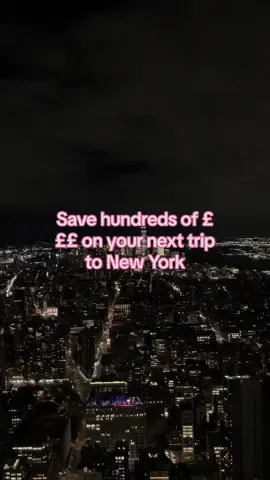 NEW YORK CITY HACK TO SAVE NEARLY $500pp on your next trip 💸 #nyc #newyork #newyorkcity #thingstodoinnyc #nycfood #newyorktravel #girlmath #travelhacks #savingmoney 