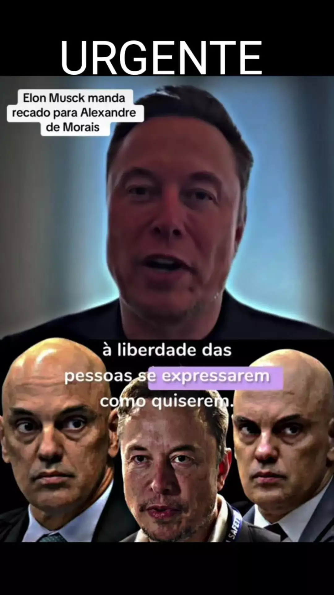 ELON MUSK manda recado para Moraes  #elonmusk #alexandredemoraes #x #tesla #brasil 