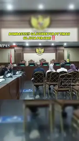 Gaji jajaran direksi di PT Timah Tbk mencapai Rp 200 juta per bulan dan masih bisa mendapatkan insentif tambahan. Pendapatan fantastis direksi ini terungkap dalam sidang dugaan korupsi pada kegiatan tata niaga PT Timah di Bangka Belitung dengan terdakwa suami aktris Sandra Dewi, Harvey Moeis, Kamis (29/8/2024).
