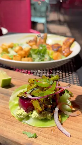 austin restaurant weeks is happening now through september 15th 〰️ you can dine out for a good cause and enjoy specially priced lunches, dinners, and cocktails at participating restaurants across the greater austin area, with a portion of the proceeds benefiting the central texas food bank 😋 I went to chapulín cantina and enjoyed the tacos de col con ejotes (delicious cabbage tortillas, hoja santa, avocado-chèvre puree, cenizo marinated grilled green beans, serrano and red onion) and the aguacate grilled chicken caesar ALL FOR $20 🤯 it’s such an affordable way to give back while also trying some austin spots you may not be able to otherwise! 🦗🤤 check out the austin restaurant weeks website for participating restaurants and menus! 🫶🏻 #austin #austintexas #austintx #thingstodoinaustin #austinfoodie #texas #atxfoodie #atx #exploreaustin #atxeats #austinrestaurantweeks 