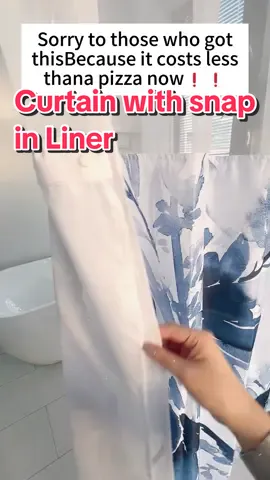 Instant elegance with nohookscurtains -easy install,stunningresults! #showercurtain#punkray#Home#ElevateYourHome#bathroomgoals#tiktokshopbacktoschool#ShowerCurtain#HooklessS howerCurtain