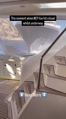 New footage has emerged following the incident near Bodrum, Turkey, following a collision just off the coast.  The 90.1-meter Lürssen superyacht ‘Ice’ collided with a 31.1-meter Numarine yacht named ‘A.Mey’ in the waters of Yalıkavak on a Friday evening.  ‘Ice’, a vessel built in 2005, is renowned for its luxurious features, including bathtubs carved from solid limestone, and was listed for sale in 2023 for approximately €100,000,000.  The smaller yacht, ‘A.Mey’, launched in 2007 as part of Numarine’s 102 RPH series, is designed to accommodate up to 10 guests.  Despite its size, ‘A.Mey’ suffered significant damage in the collision, particularly to its aft section, as ‘Ice’ struck it with considerable force, even turning the smaller vessel. Speculation about the cause of the incident includes potential technical or mechanical failures on ‘Ice’.  Reports suggest a locked rudder prevented ‘Ice’ from avoiding ‘A.Mey’.  In the aftermath, videos showed ‘Ice’ continuing forward after the initial impact, dragging ‘A.Mey’ for a short distance before the yachts separated. Following the incident, ‘A.Mey’ was taken to a dry dock in Yalıkavak for repairs. #superyacht #superyachts #boat #boats #boating 