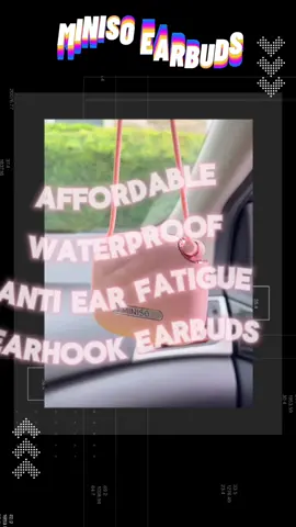 WATERPROOF Earhook Earbuds. On Sale right now!!! Check out these earbuds from Miniso right now! Super cute and big shoutout to Miniso for sending me these. I was super surprised and it is so freaking cute! #miniso #wirelessearbuds #waterproofearbuds #bluetoothearbuds #pinkthemedaesthetic #labordaysale #tiktokshop #tiktokshopdeals #falldealsforyou 