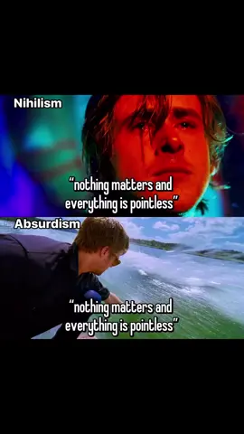 Nihilism and absurdism both address the meaning of life but differ in their conclusions and attitudes. Nihilism argues that life is inherently meaningless, and nothing has intrinsic value or purpose. Absurdism, on the other hand, acknowledges the inherent lack of meaning but suggests that one can find personal fulfillment by embracing the absurdity of existence and continuing to search for meaning despite its inherent elusiveness. Essentially, nihilism sees no value in life, while absurdism embraces the search for meaning as a meaningful endeavor itself. #nihilism #absurdism #nietzsche #albertcamus #sisyphus #philosophytiktok #Lifestyle #motivational #relatablecontent #fypage 