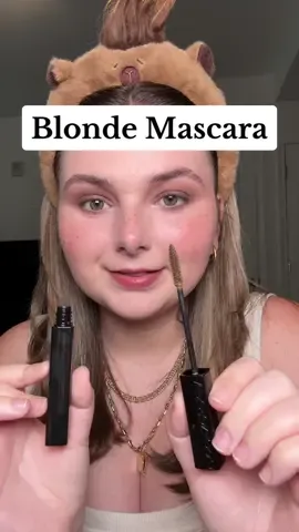 I found a light brown mascara, but you all wanted to see blonde—I definitely prefer the light brown but this is a fun color! @ADDICTION TOKYO #blondemascara #lightbrownmascara #brownmascara #mascaratryon #funmakeup #editorialmakeup 