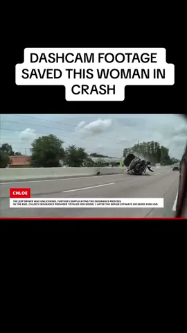 DASHCAM FOOTAGE SAVED THIS WOMAN IN CRASH #crash#hitandrun#caughtoncamera#dashcam#evidence#saved#police#baddrivers#insane#foryou#entertainment#whambaamteslacam#foryoupage#fyp#fy
