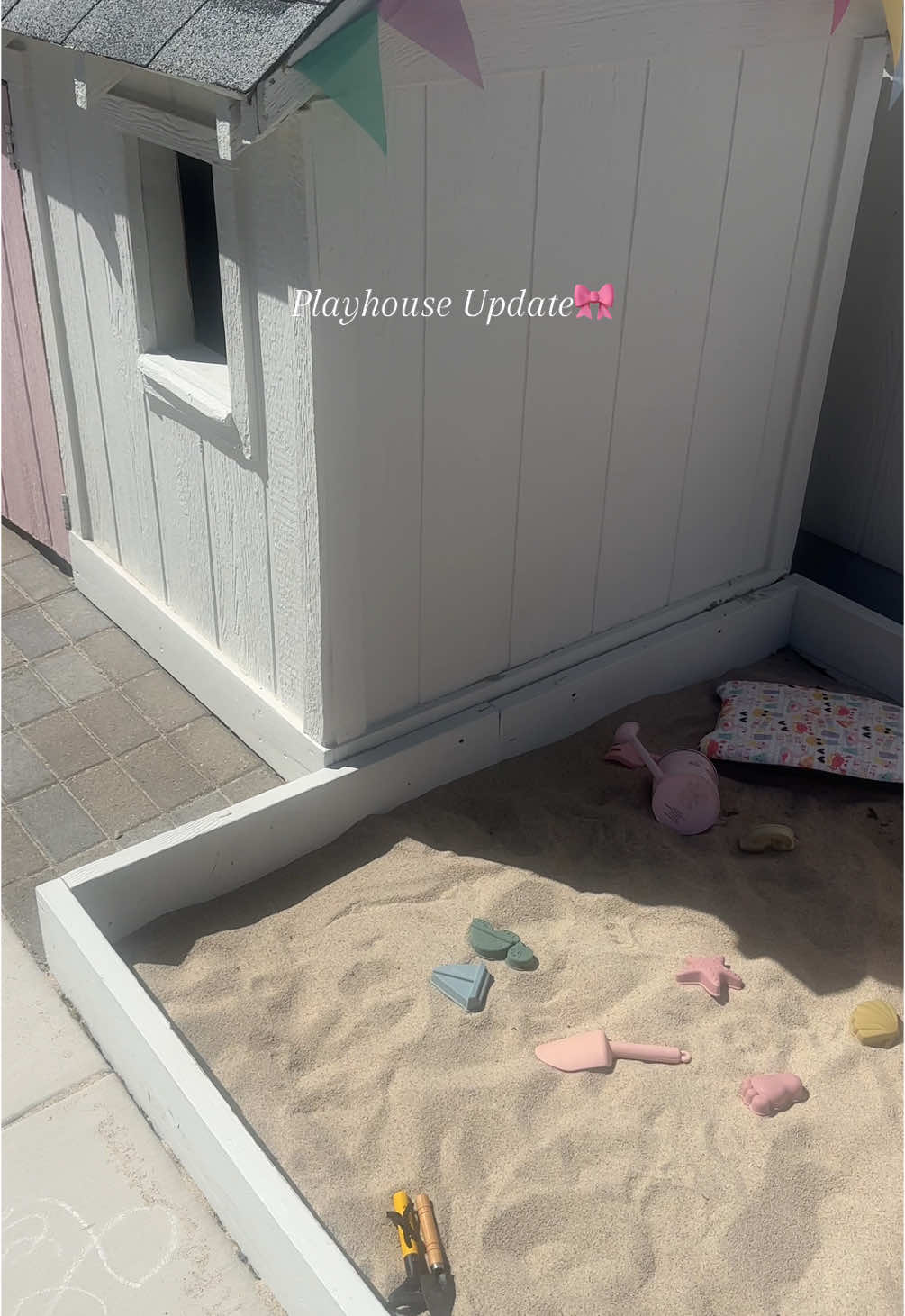Pt. 1 - What color would you paint the inside? #playhouse #playhousemakeover #DIY #motherhood #project #diyproject #girlmom #paint #paintcolors #part1 