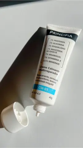 CM-01 Creme Calmante Multirreparador @principiaskincare ✨ Não tem nem uma semana que estou testando e já to adorando, em breve venho contar o que acho sobre ele e minhas considerações 🥰 #skincare #asmr #cuidadoscomapele #hidratantefacial #principia #principiaskincare #ugc #ugccreator #ugccommunity 